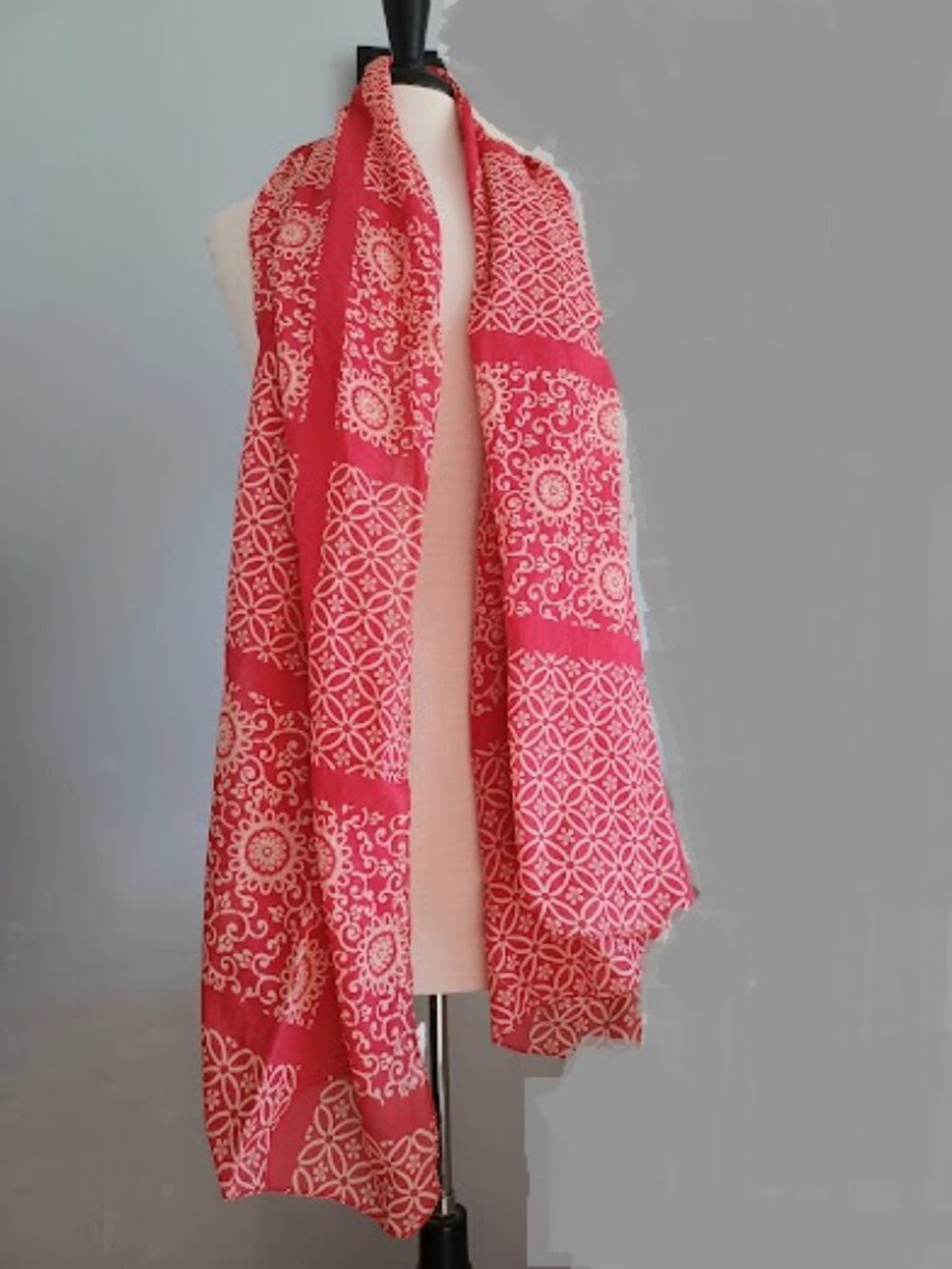 New 100% cotton natural dyeing long scarf